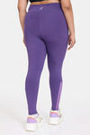 Zelocity True Curv Quick Dry Gym Leggings - Imperial Purple — thumbnail 3